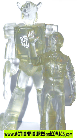 Transformers pvc BUMBLEBEE & SPIKE clear variant heroes of cybertron scf