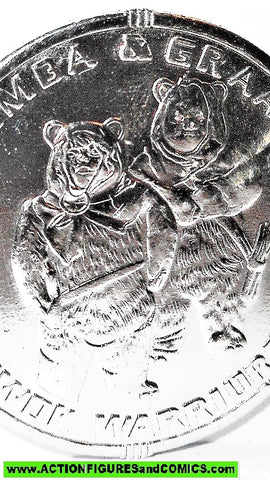 star wars action figures EWOKS graak romba warriors COIN 30th anniversary