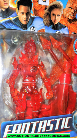 Fantastic Four HUMAN TORCH flying movie 2005 marvel legends moc
