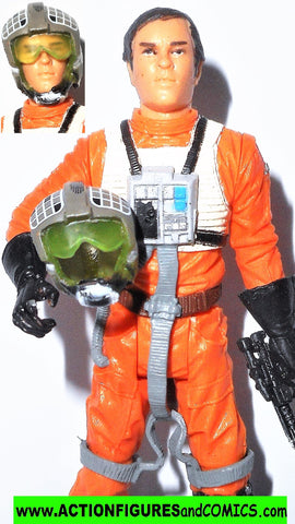 star wars action figures DUTCH VANDER Y-wing pilot gold leader 2004