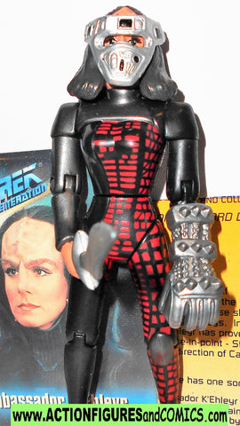 Star Trek AMBASSADOR K'EHLEYR complete SILVER accessories playmates tng