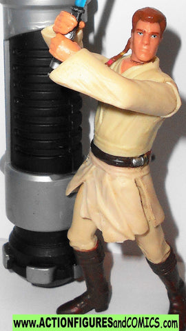 star wars action figures OBI WAN KENOBI deluxe saber 1999 episode I