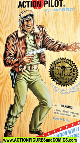 Gi joe ACTION PILOT 12 inch 50th anniversary 1996 reissue vintage mib moc