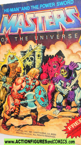 Masters of the Universe HE-MAN and the POWER SWORD 1981 vintage mini comic