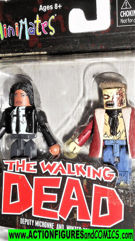 minimates MICHONNE deputy WINTER ZOMBIE the walking dead moc