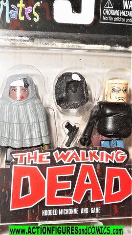 minimates MICHONNE Hooded GABE the walking dead moc