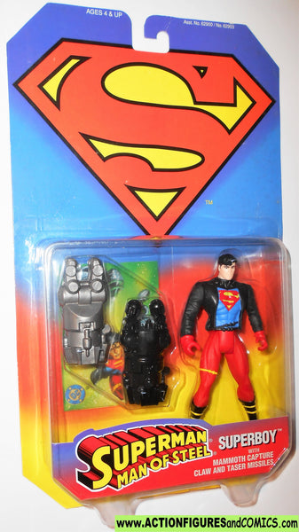 Superman Man of Steel SUPERBOY 1995 kenner toys action figures moc mip ...