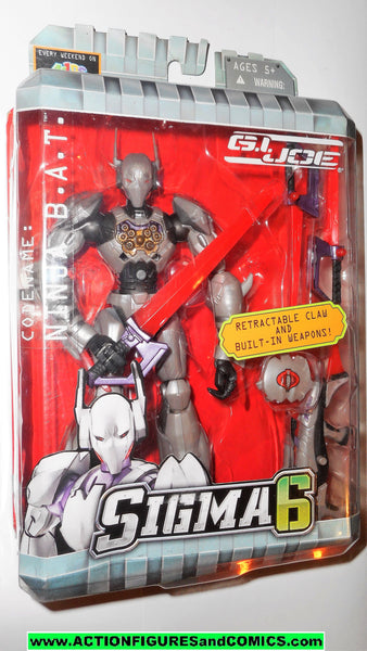 Gi joe BAT NINJA B.A.T. sigma 6 six 8 inch 2006 g i action figure