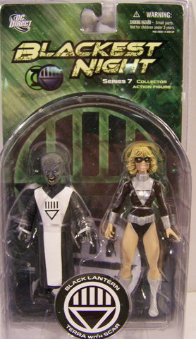 DC direct blackest night TERRA with SCAR black lantern new moc green guardian universe