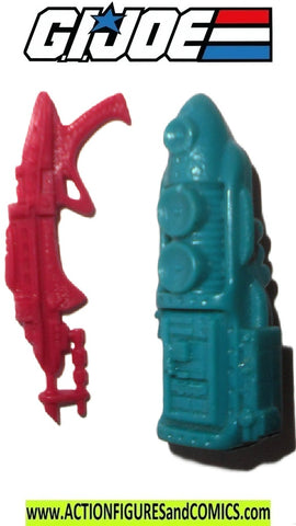 Gi joe DEE JAY 1989 GUN & Backpack accessory weapon part