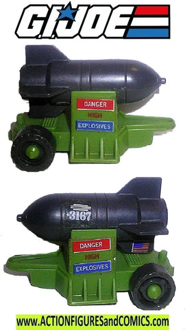 Gi joe BOMB TRANSPORT 1985 trailer chassis weapon part