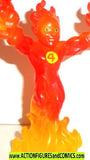 Marvel Super Hero Squad HUMAN TORCH complete translucent flame on fantastic four 4 pvc action figures