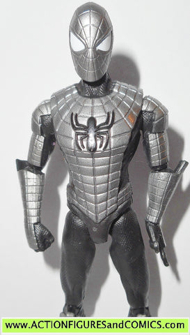 marvel universe SPIDER-MAN web armor silver infinite legends