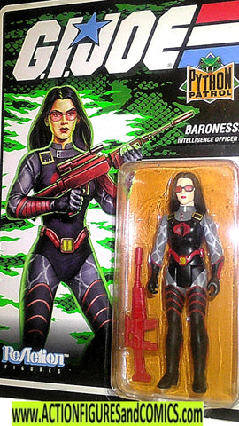 gi joe BARONESS 2023 python patrol Reaction figures super7 moc