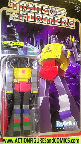 Transformers Reaction GRIMLOCK 2019 Super7 g1 t-rex moc