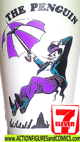 DC slurpee cup PENGUIN 1973 batman vintage super heroes