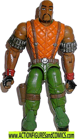 gi joe ROADBLOCK 2003 v9 spy troops action figures gijoe