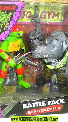 teenage mutant ninja turtles RAPH vs ROCKSTEADY 2023 mib moc