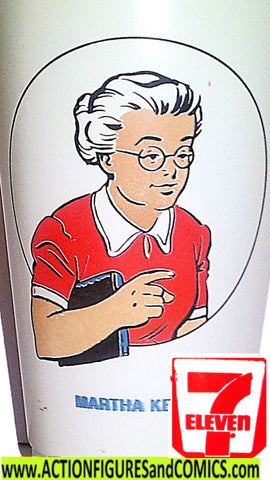 DC slurpee cup MARTHA KENT 1973 Superman 711 vintage ma
