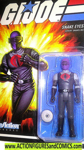 gi joe SNAKE EYES 2022 Reaction figures super7 cartoon moc