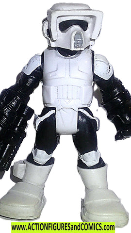 STAR WARS galactic heroes BIKER SCOUT jedi force 2 trooper