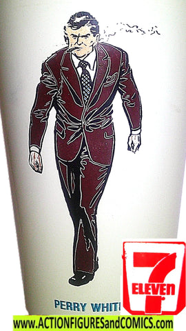 DC slurpee cup PERRY WHITE 1973 Superman 711 vintage