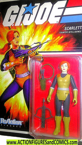 gi joe SCARLETT 2021 Reaction super7 moC