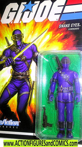 gi joe SNAKE EYES 2021 Reaction figures super7 cartoon moc
