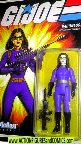 gi joe BARONESS 2021 Reaction figures super7 cartoon animated moc