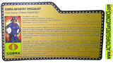 Gi joe COBRA Trooper FILE CARD Female Fan Club