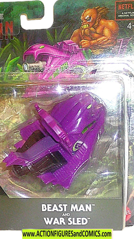 masters of the universe BEAST MAN WAR SLED Minis He-man moc