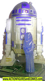 star wars action figures R2-D2 & Holo Leia blue commtech