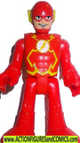 DC imaginext FLASH Red Boots motorcycle driver head shifters