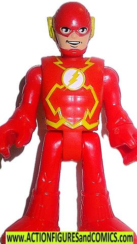 DC imaginext FLASH Red Boots motorcycle driver head shifters