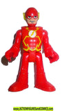 DC imaginext FLASH Red Boots motorcycle driver head shifters