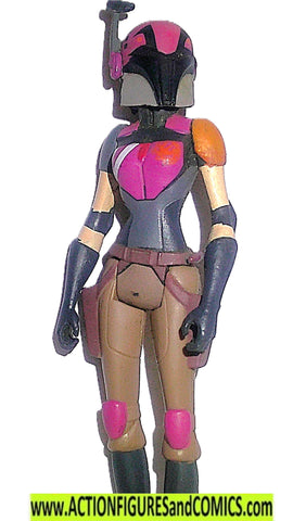star wars action figures SABINE REN 2014 mandalorian pink