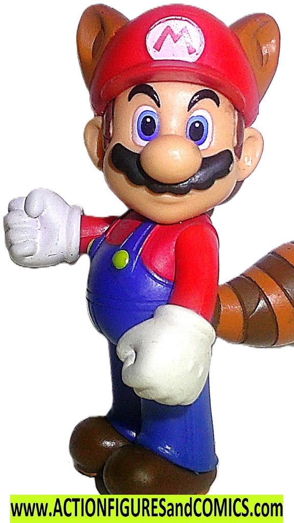 World of Nintendo MARIO Raccoon 2.5 inch super mario bros pvc ...
