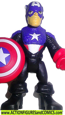 Marvel Super Hero Adventures CAPTAIN AMERICA motorcycle driver