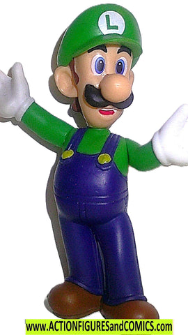 World of Nintendo LUIGI 2.5 inch super mario bros pvc