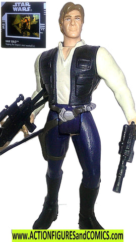 star wars action figures HAN SOLO 1995 complete w FREEZE FRAME ff potf