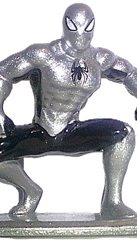 Nano Metalfigs Marvel SPIDER-MAN web armor silver shield