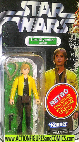 star wars action figures LUKE Skywalker Yavin vintage retro moc