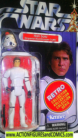 star wars action figures HAN SOLO stormtrooper vintage retro moc