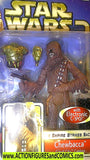 star wars action figures CHEWBACCA & C-3PO cloud city capture 2002