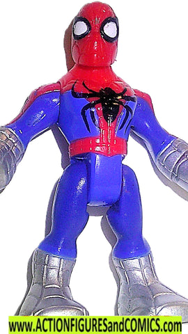 Marvel Super Hero Adventures SPIDER-MAN silver space squad