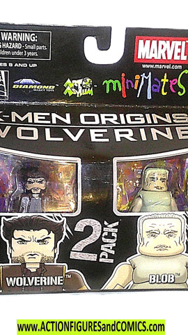 minimates WOLVERINE vs BLOB x-men marvel movie moc mib