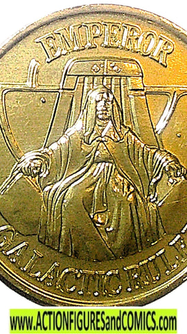 star wars EMPEROR PALPATINE COIN Gold Millenium gold
