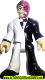 DC imaginext TWO FACE batman universe black white suit