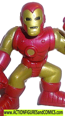 Marvel Super Hero Squad IRON MAN gold red avengers 012