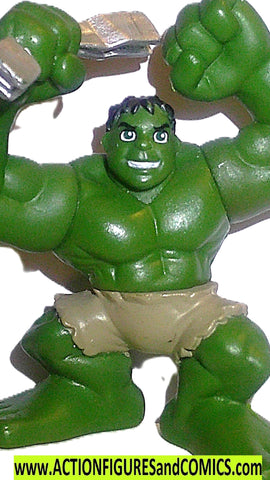 Marvel Super Hero Squad HULK 2011 green bar beam
